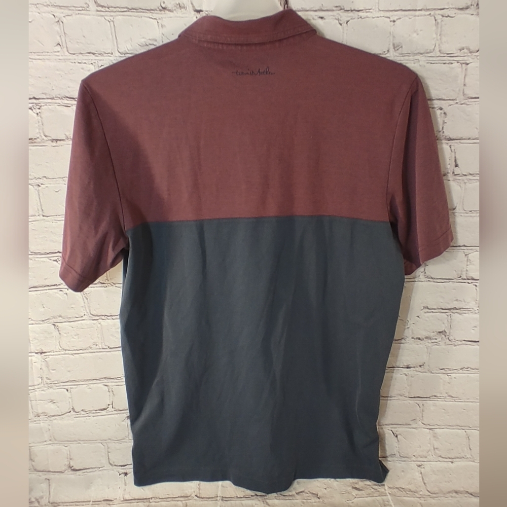 Travis Mathew Away We Go Color Block Burgundy Gol… - image 2